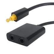 1 to 2 Fiber Optic Splitter, Yeebline 1 to 2 Toslink Fiber Optic Digital Optical Audio Splitter Switcher Adapter Cable 1 Input 2 Output