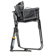 GCI Outdoor Freestyle Rocker XL Oversized Foldable Rocking Camp Chair, Pewter