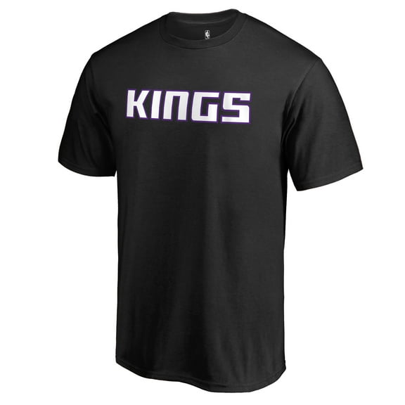 Men's Black Sacramento Kings Primary Wordmark T-Shirt