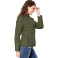 thumbnail image 4 of INSPIRE CHIC Women's Stand Collar Zip Up Lightweight Quilted Jacket, 4 of 7