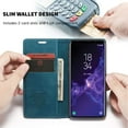 thumbnail image 5 of KOMI Wallet Case for Samsung Galaxy S9 Plus, Premium PU Leather Case Vintage Matte Wallet Flip Cover [Card Slots] [Magnetic Closure] Stand Function Folio Shockproof Full Protection Blue, 5 of 5