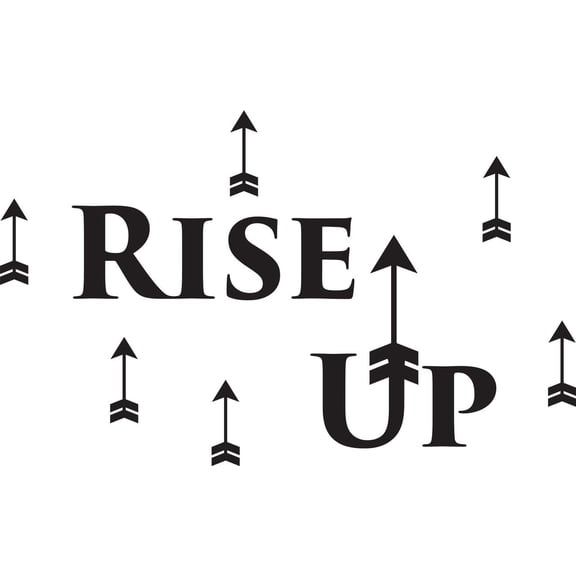 Hamilton Musical Quote | Rise Up Vinyl Decal / Wall Sticker - 20"x12"