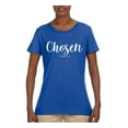 thumbnail image 2 of Wild Bobby Chosen 1 Peter 2:9 Inspirational/Christian Women Graphic Tee, Royal, 3X-Large, 2 of 5