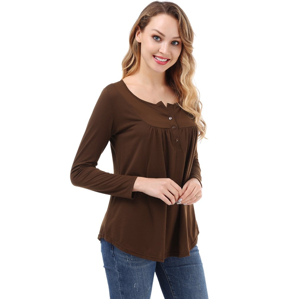 Off Shoulder Tops for Women Fashion Loose Long Sleeve Solid Casual T-Shirt Blouse Tops