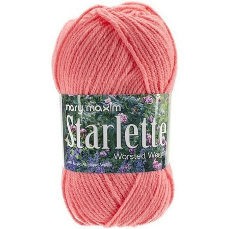 UPC: 0848787011129 | Mary Maxim 284-655 Starlette Yarn Coral