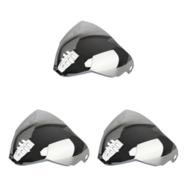 Sidaley Escudo de visera de casco Escudo de cara completa para Icon Casco Durable Plata Type1 NO1