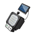 thumbnail image 3 of Lámpara solar LED de pared con 21 LED, superbrillante, IP65, impermeable, para exteriores, con sensor de movimiento y cable de 5 m., 3 of 12