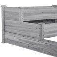 thumbnail image 4 of Topeakmart 3 Tier Elevated Raised Garden Bed Planter Box, Gray, 4 of 10