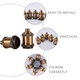 thumbnail image 2 of Pendant Lamp Holder 2Pcs Coffee Aluminum DIY Friendly Lamp Socket for Light Use, 2 of 4