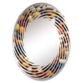 thumbnail image 2 of Designart "Multicolor Palette of Crunchy Nuts" Nuts Spiral Round Wall Mirror - Food & Beverage Oval Printed Decorative Mirror - Multiple Color Options, 2 of 5