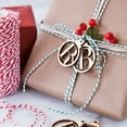 thumbnail image 4 of Gymnture Wooden A-Z Name Surname 26 Letter Round Tag Gift Box Label Tag Cards Wedding Christmas Favor Label Festival DIY Decor, 4 of 10