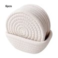 thumbnail image 3 of Destyer 6piece Porta Vasos Para Desktop Size Absorbent Coasters Set Of 6 Coaster For Desk At Work Posavasos white, 3 of 6