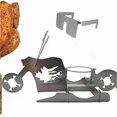 thumbnail image 5 of nipocaio 33*16.5*12cm Chicken Rotisserie Rack, Motorcycle Beer Can Stand for Grill, BBQ Chicken Rack, Portable Chicken Rack, BBQ Chicken Cooking Rack (Skull), 5 of 5