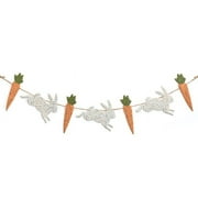 burton+BURTON Embossed Tin Carrot Bunny Garland