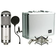 MXL R144 HE Ribbon Microphone Heritage Edition with Case, Shock Mount, and Pop F