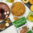 thumbnail image 4 of Snack Factory Garlic Parmesan Pretzel Crisps, Thin Crunchy Pretzel Chips Bite Snack, Salad Toppers Dip Party Favor Stuffer Lunchbox Gourmet Crackers 3 oz 3 Bags w/ Bonus Snoep in Beperkte Oplage, 4 of 7