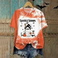 thumbnail image 4 of Hessimy Fall Shirts for women's Halloween Pumpkin Graphic Tees Thanksgiving Family Turkey Tops Cute Autumn Thankful T-Shirt(Orange,XL), 4 of 5