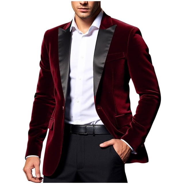 Costumes de Danse Rouges Cosplay Basiques Travail Bureau Élégants pour Homme Hiver Automne Vestes Blazer Manteaux en Velours Côtelé Spandex Homme à Boutons 2025 Vêtements Y2K TG