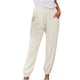 thumbnail image 1 of Pantalones casuales con cordón para mujer talla grande - Cintura elástica, bolsillos, poliéster, corte holgado, aptos para el día a día, la playa y para dormir, para todas las estaciones, 1 of 8