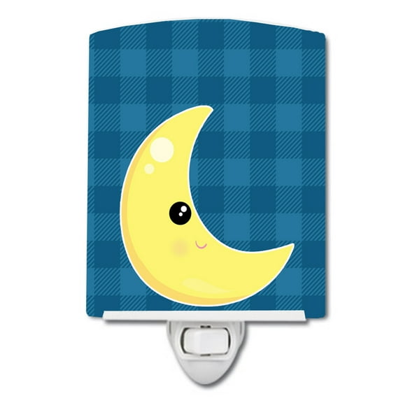Caroline's Treasures BB7156CNL Weather Moon Face Ceramic Night Light, 6x4x3", multicolor