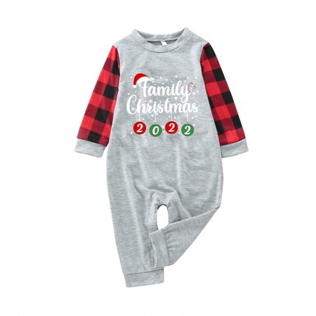

dianhelloya 1 Set Parent-child Pajamas Long Sleeve Holiday Dress Cotton Blend Christmas Family Matching Clothes Festival Nightwear for Daily Wear