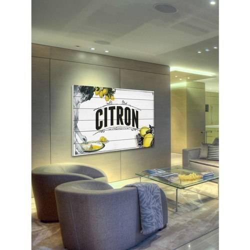 Marmont Hill "French Produce Lemon" Painting Print on White Wood