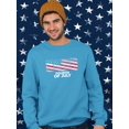 thumbnail image 2 of Fourth Of July American Flag Sweatshirt Men -Image by Shutterstock, Male XX-Large, 2 of 4