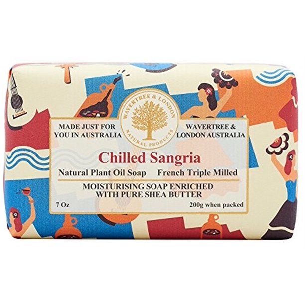 Wavertree & London Organic Bar Soap Scent of Chilled Sangria (1 Bar)