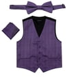 thumbnail image 1 of Men's Plaid Dress Vest Bow Tie for Tuxedo and Suit Proms and Weddings, 1 of 2