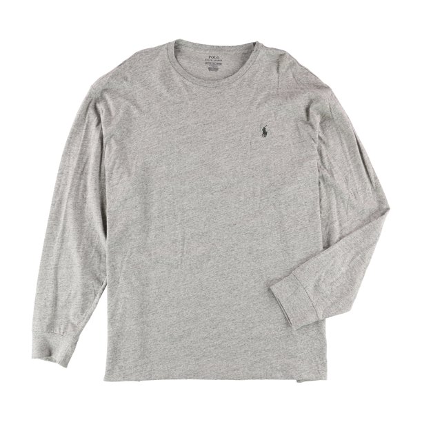 Ralph Lauren - Camiseta básica clásica para hombre, color gris, pequeña Ralph Lauren Camiseta básica