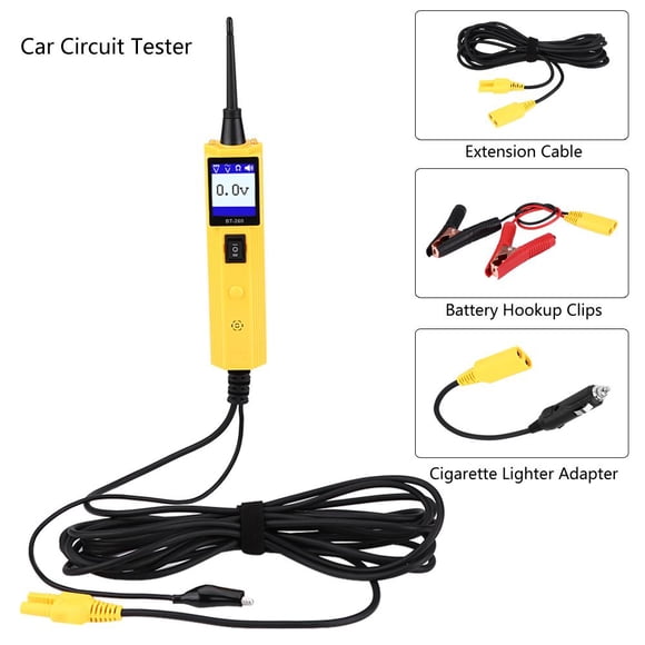 19.7ft Car Circuit Detector Probe Kit Vehicle Diagnostic Test Tool for Voltage/Diode Testing