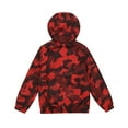 thumbnail image 2 of MADHERO Boys Girls Rain Jacket Lightweight Long Sleeve Windbreaker Red Camo 6, 2 of 6