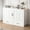 White, variant on ijuicy Murphy Bed with Charging Station, Queen Size Solid Wood Cabinet Bed, Cube Chest Bed for Guest Room/ Office/Apartment-Gray