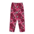 thumbnail image 3 of Lsque Geometry Print Women's Pajama Pants, Lounge Pant - Comfortable Home Wear,Elastic Waistband, Stylish Design-Medium, 3 of 9