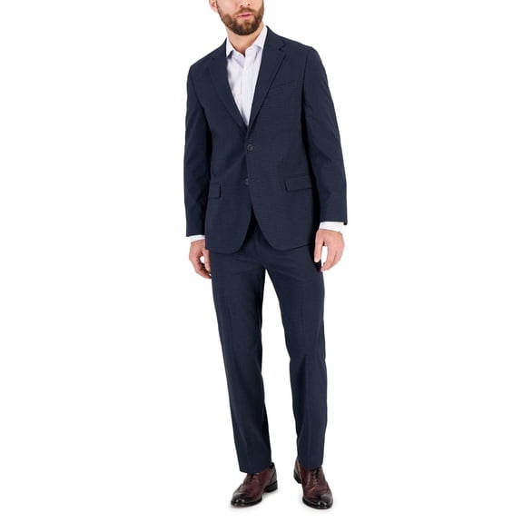 Nautica Mens Modern-Fit Bi-Stretch Fashion Suit Jacket, Navy, 42L