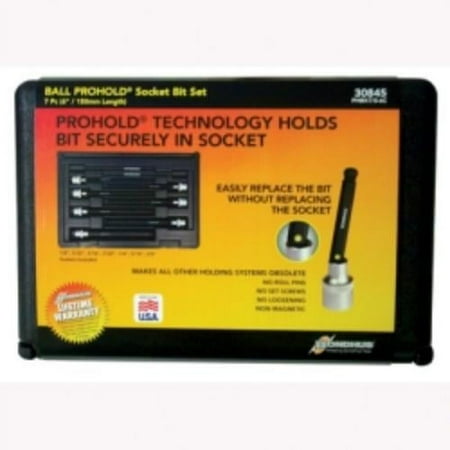 UPC: 0037231308452 | Ball End Hex Bit Socket Set  7 Piece  3/8  Drive  1/8  To 3/8  Hex Bits  6  Long  In Molded Case