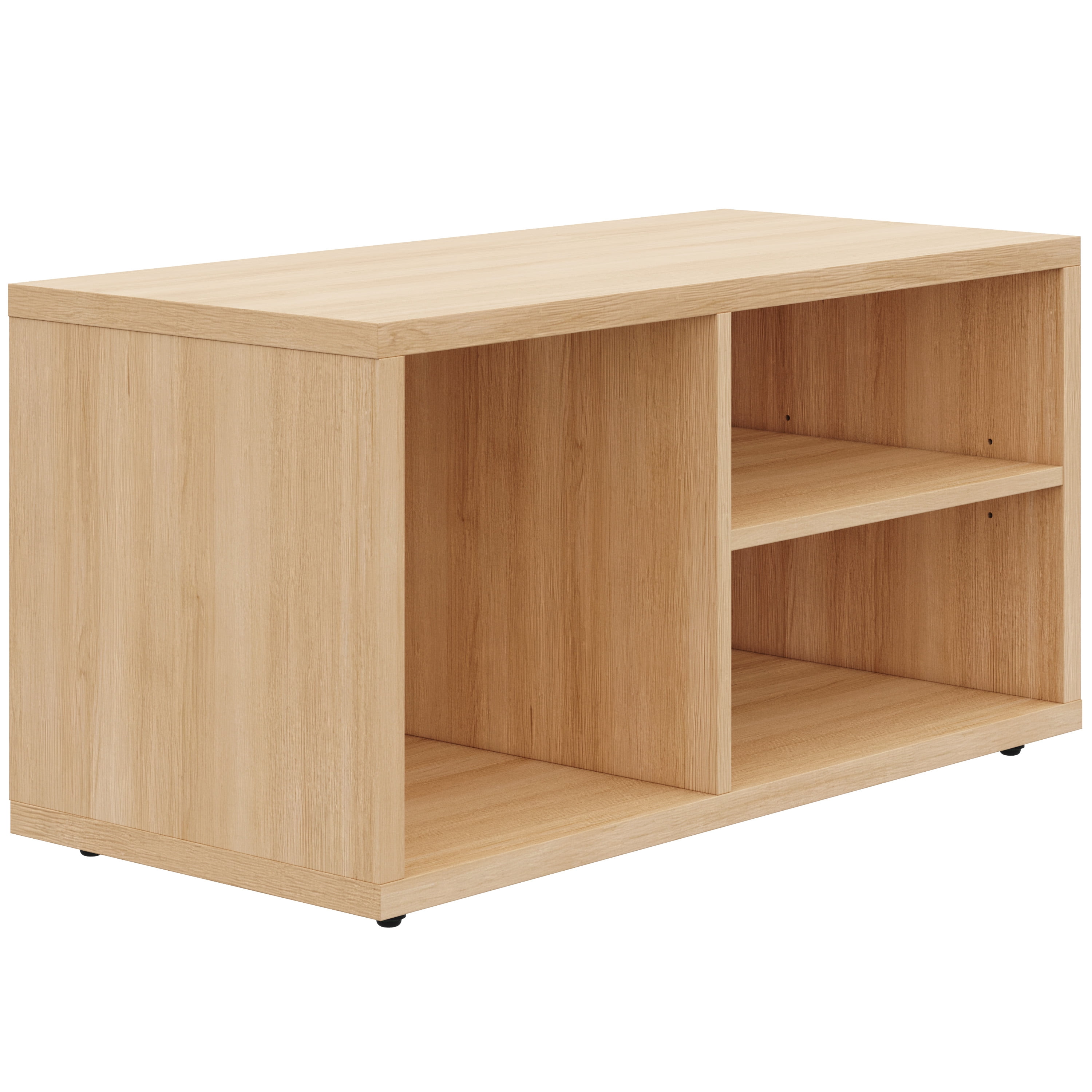 Nexera Porto Entryway Shoe Storage Bench, Natural Blonde Oak