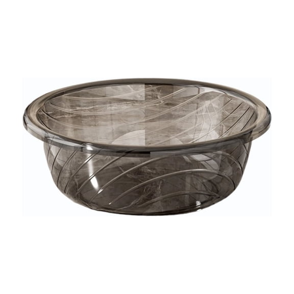 TFYZYY Multipurpose Clear Plastic Round Basin Thick Wash Tub for Laundry, Bath, and Household Storage Durable Container for Daily Use in Bathroom and Kitchen