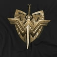 thumbnail image 2 of Wonder Woman Movie Sword Emblem Women's T Shirt, Black, 2X-Large, 2 of 6