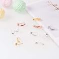 thumbnail image 5 of 1 Box 30pcs 3 Colors Brass Clip-on Earring Converter with 30pcs Silicone Earring Pads Earring Components Non-Pierced Ear Hoops for Earring Jewelry Making Findings, 5 of 8