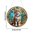 thumbnail image 2 of Adornos Pintura Cristal Gato Perro Doble Cara para Manualidades DIY, 2 of 9