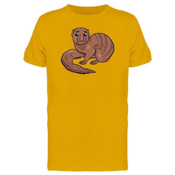 Adorable Mongoose Cartoon Tee Men's -Image by Shutterstock