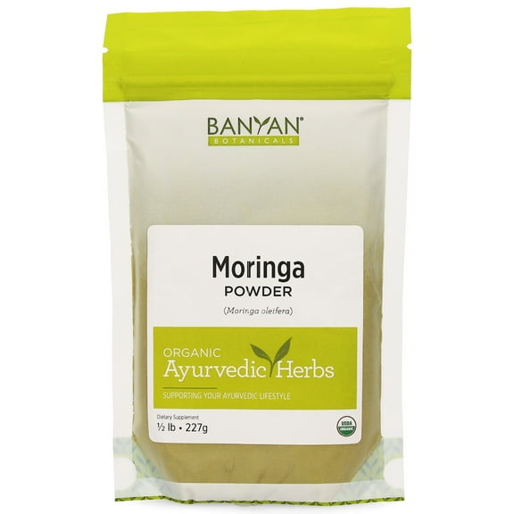 Banyan Botanicals Moringa Leaf Powder - USDA Certified Organic - Moringa Oleifera - Sun Dried - Raw Herbal Superfood - Natural Energy Boost for Optimal Wellness *