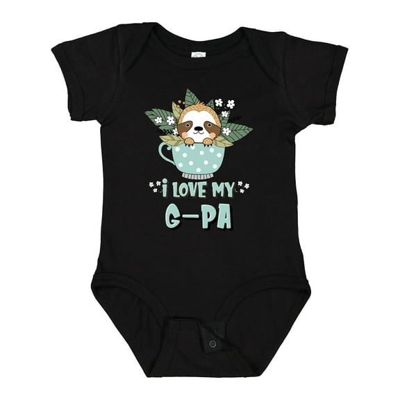 Inktastic Teacup Raccoon I Love My G-Pa Boys or Girls Baby Bodysuit