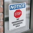thumbnail image 4 of (2 Pack) No Trespassing Residents Sign, 4 of 7