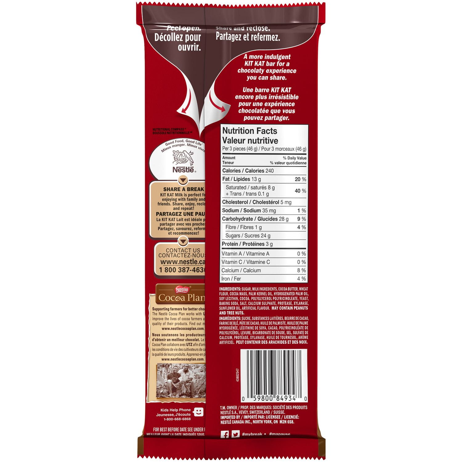 NESTLÉ KITKAT Classic Milk Chocolatey Wafer Bar