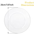 thumbnail image 2 of 20 PCS 7.87 Inch Clear Plastic Disposable Plates,Bexikou Disposable Salad Dessert Plate for Christmas, Thanksgiving,Heavy Duty Disposable Plastic Plates for Parties, Wedding and Birthday, Events, 2 of 7