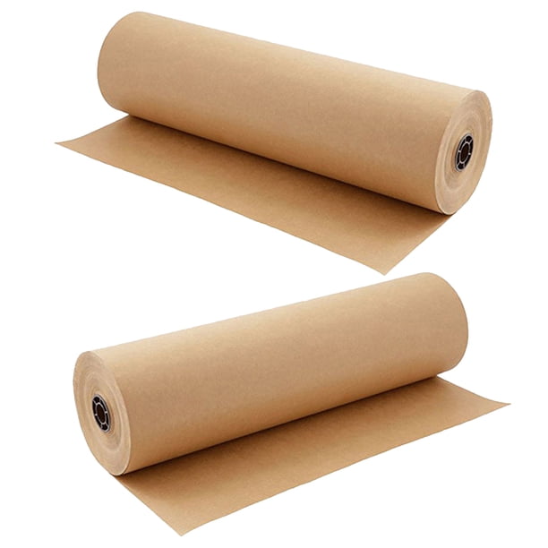 unbranded Rollo De Papel Kraft Color Marrón Claro Ideal Para Envolver Regalos Y Manualidades