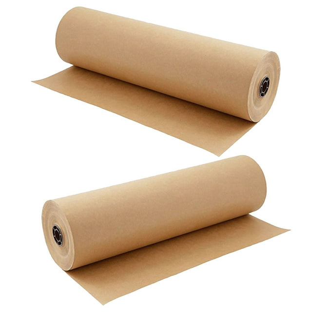 unbranded Rollo De Papel Kraft Color Marrón Claro Ideal Para Envolver Regalos Y Manualidades