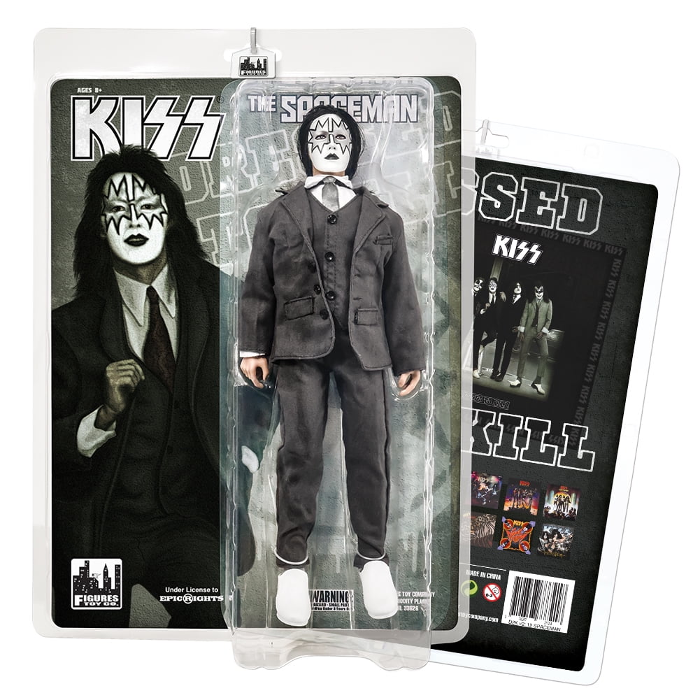 KISS 8 Inch Action Figures Dressed To Kill Throwback Series Set of all 4 